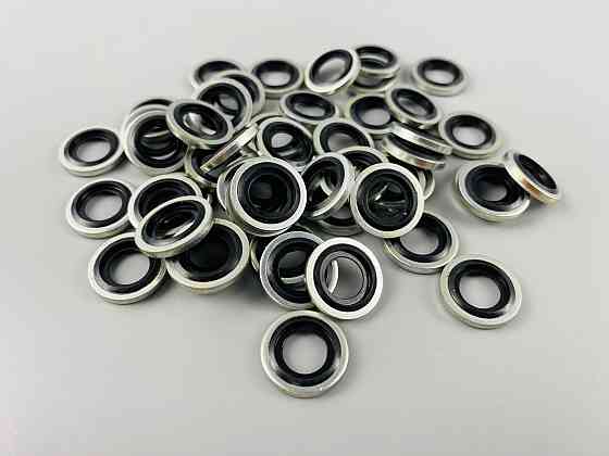 Шайба з гумовим кільцем NBR всередині 10 мм, для гідравліки, олії, води, повітря. Мукачево