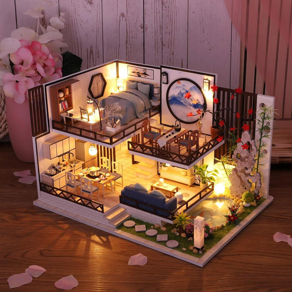 3D Румбокс DIY House в японском стиле Bamboo Rhime + Пылезащитный купол (M029-B) Киев - изображение 2