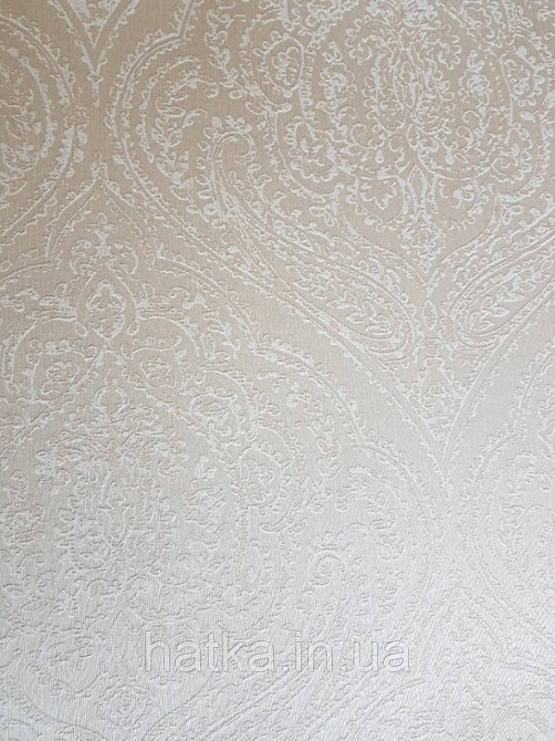 Текстильні шпалери на флізеліновій основі Cador Rasch Textil 086712 вензелі бежевий Київ - фото 2
