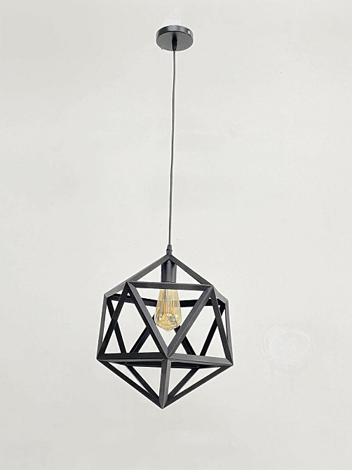 VALESO Підвісний світильник на один плафон VALESO TY17-1 Лофт чорний E27 Коломыя - изображение 1