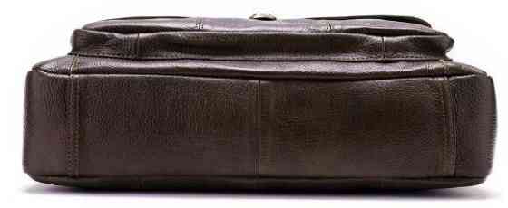 Сумка мужская кожаная горизонтального типа Коричневая (Vintage) Киев