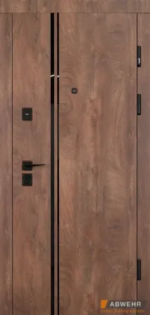 Входная дверь Abwehr Megapolis Kale Riviera 572/0 Спил дерева коньячного 860*2050 мм Киев