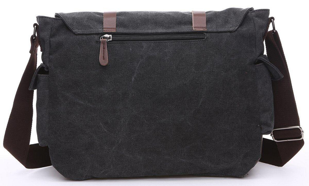 Сумка на плече текстильна Чорна (Vintage) Київ - фото 3