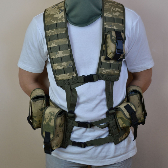 Підсумок на 2 магазини подвійний із кордури піксель MOLLE тактичний GV-63 Львів - фото 10