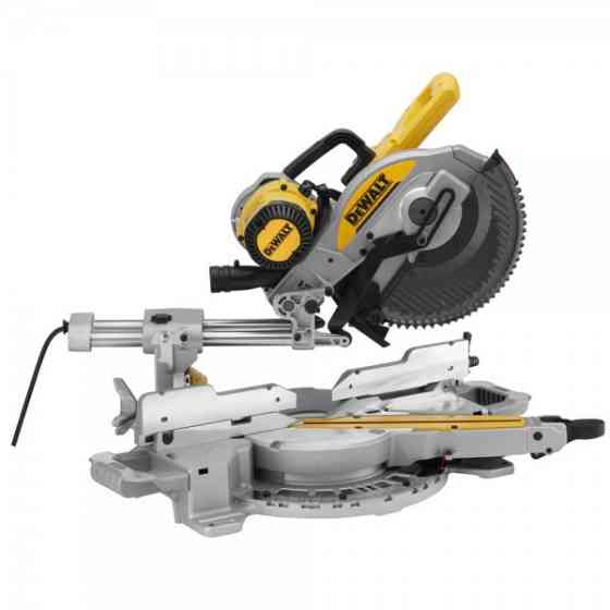 Пила торцювальна мережева DeWALT DWS727: 1675 Вт, глибина різу 150 мм, коло 250 мм, гальмо 10 секунд Київ