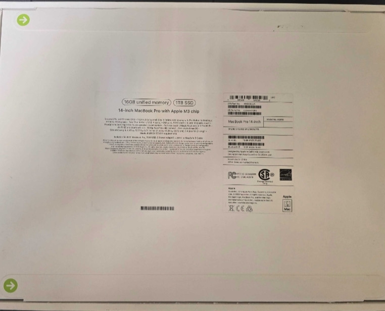 Ноутбук Apple MacBook Pro 14" M3 / 16 /1Tb. Space Gray (MXE03) Київ - фото 1