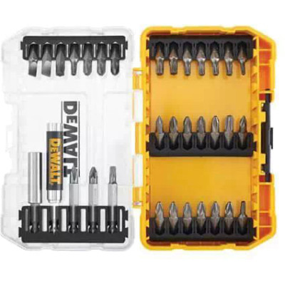 Набор бит DeWALT Phillips,Pozidriv, Torx, Slotted, L= 25, 50 мм, магнитные держатели, 25 шт, кейс (DT70709) Винница - изображение 1