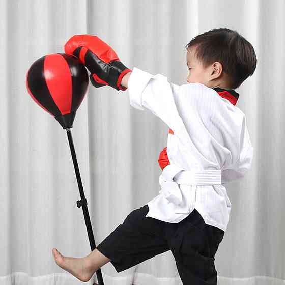 Боксерский набор на стойке 70-110см,с перчатками и насосом SBR Киев