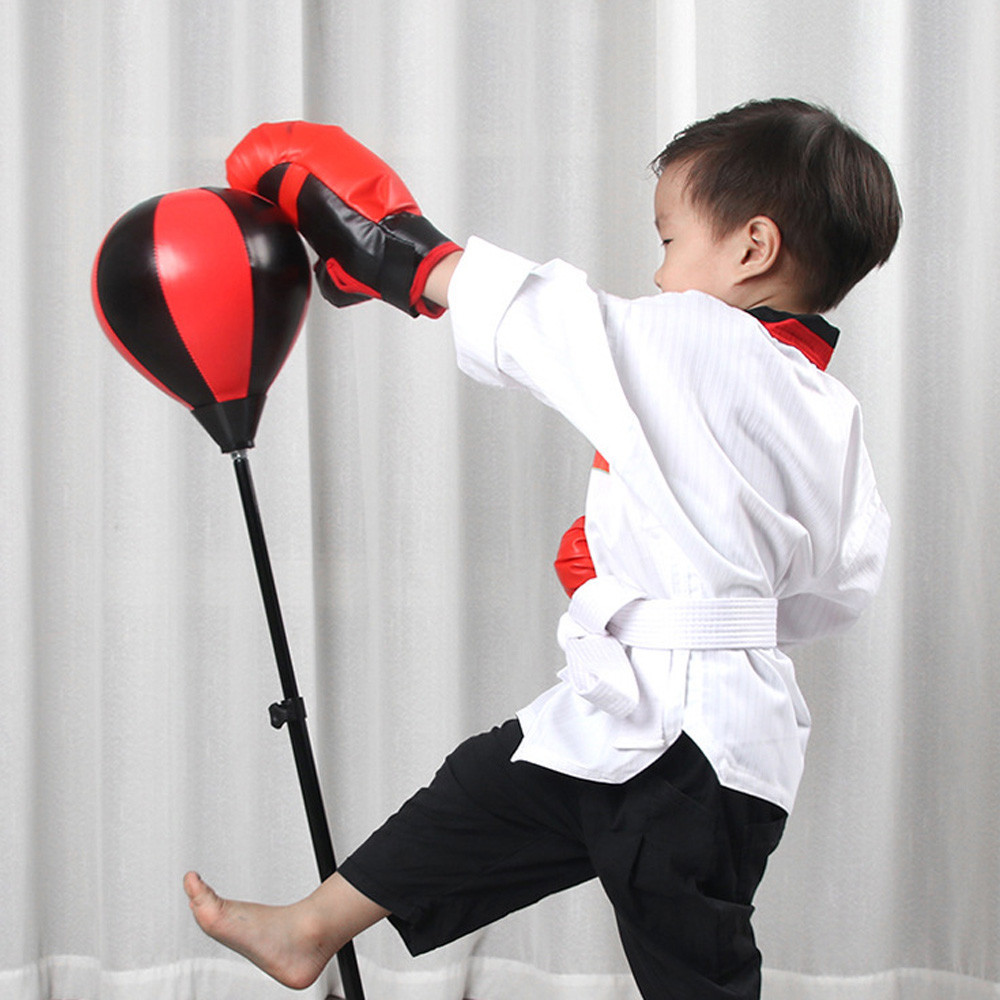 Боксерский набор на стойке 70-110см,с перчатками и насосом SBR Киев - изображение 3