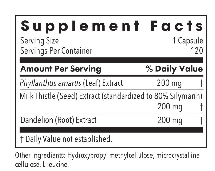 Комплекс с силимарином Allergy Research Group Phyllanthus Complex 120 капс Киев - изображение 2