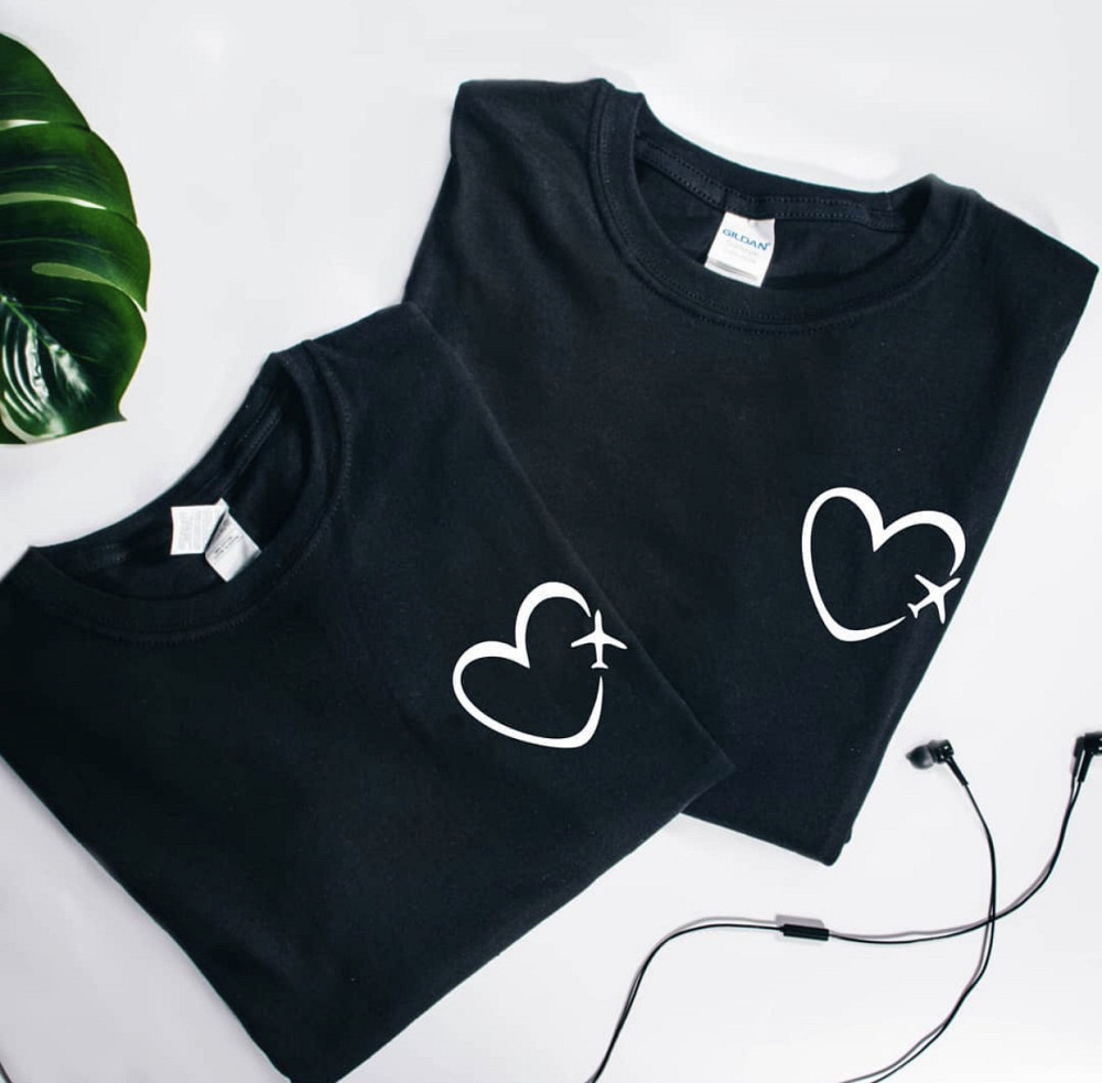 Парные футболки для парня и девушки с СЕРДЕЧКОМ ПУТЬ К СЕРДЦУ Черновцы - изображение 1