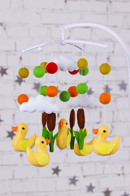 Мобіль на ліжечко WoollyFox «Каченята» Київ - фото 1