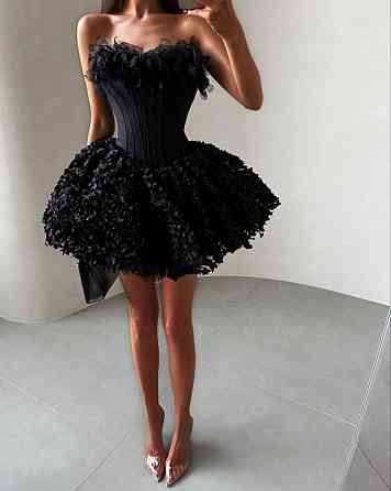 Женское стильное элегантное романтическое корсетное платье костюмное+фатин розы Черный, 44/46 Одесса