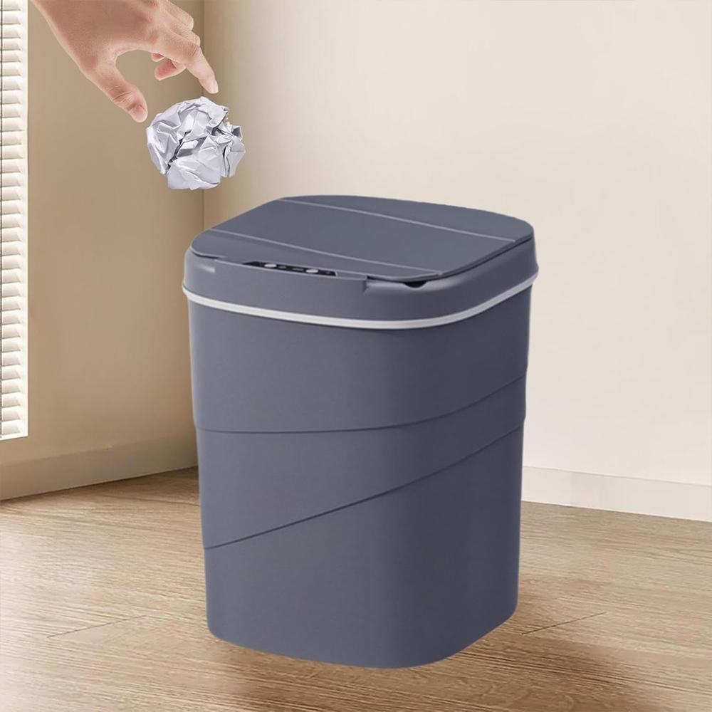 Сенсорне відро для сміття на 13л,Сірий SBR Київ - фото 4