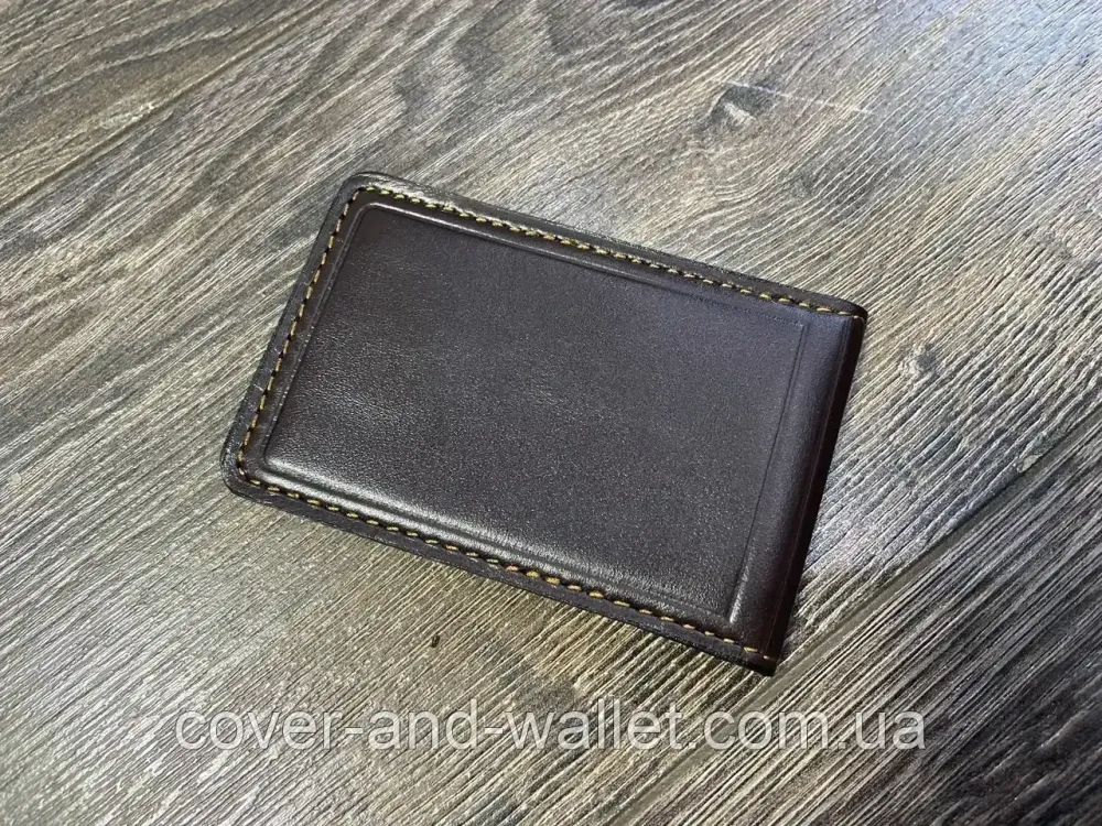 Універсальна обкладинка на службове посвідчення Коричневий Київ - фото 4