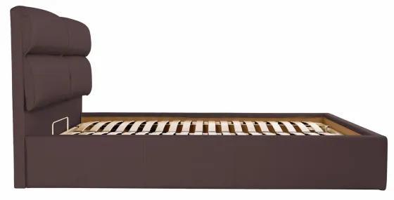 Кровать Двуспальная Oxford Comfort 160 х 190 см Fly 2231 С подъемным механизмом и нишей для белья Темно-коричневый Киев