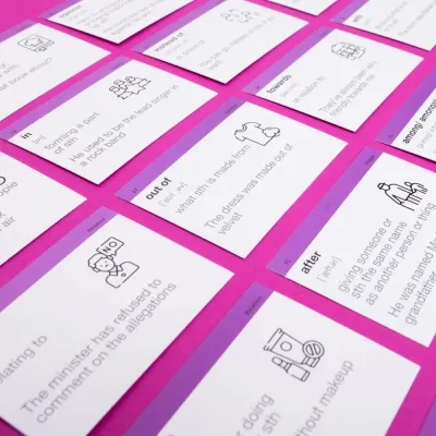 Обучающий набор English Student Карточки для изучения английских слов Prepositions (укр.) (591225998) Винница - изображение 4