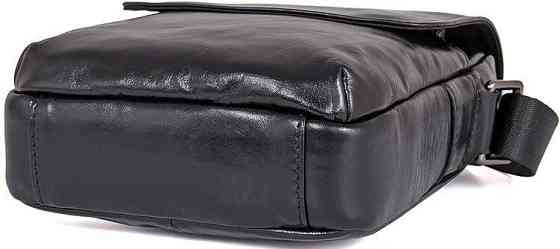 Сумка чоловіча Vintage 14470 шкіряна Чорна Київ