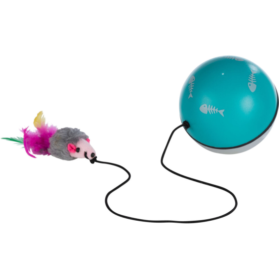 Іграшка для котів м'яч з моторчиком і мишею Trixie (Тріксі) 9 см Запоріжжя
