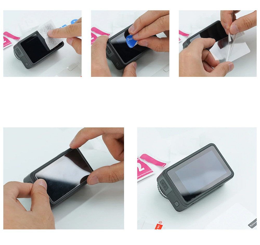 Скло Action 5 Pro загартоване на екрани лінзу Telesin S6-FLM-10-TDJ Київ - фото 2