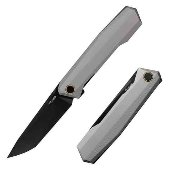 Ніж складаний туристичний Ruike P166-AК, (9.2 см) 14C28N / Aluminum сірий Київ