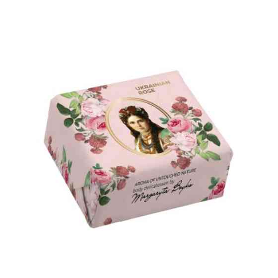 Увлажняющее и тонизирующее мыло с экстрактом дамасской розы Ukrainian Rose 100 г Киев