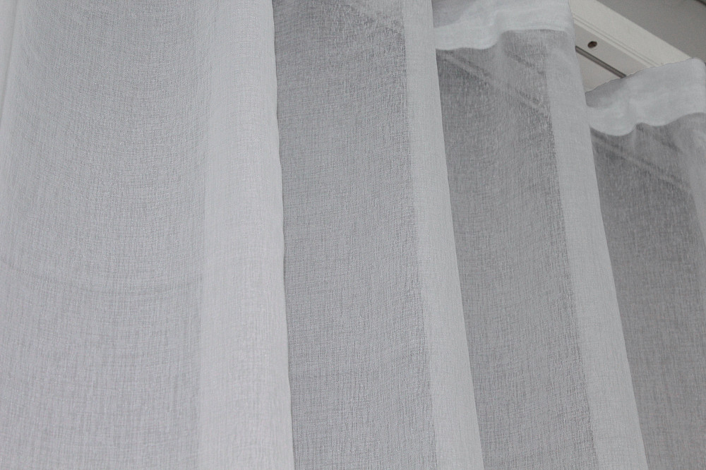 Тюль VR-Textil 770т Батист з вишивкою Білий з золотистим 300х270 см (40-979) Київ - фото 8
