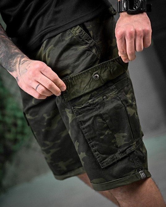 Городские милитари шорты  мультикам ВТ6020 Одесса - изображение 4