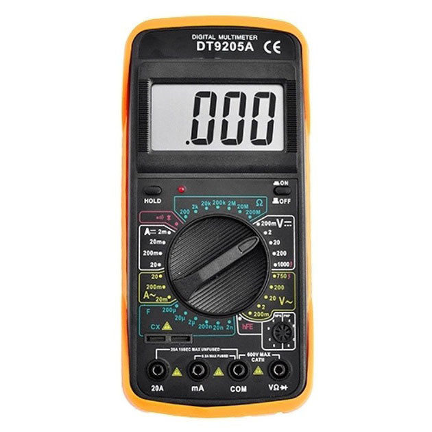 Тестер для электрика Digital Multimeter DT9205A, Мультиметр с подсветкой дисплея, CO-659 Мультиметр бытовой Киев - изображение 7