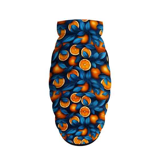 Курточка для собак WAUDOG Clothes малюнок "Апельсини", XS25, В 37-40 см, С 24-27 см Коломыя