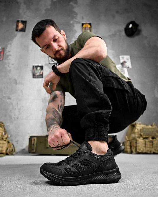 Літні тактичні кросівки PARTIOT чорні ДЛ6467 Одеса - фото 16