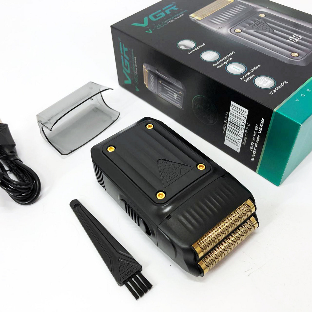 Компактна електробритва чоловіча VGR V-363, Електробритва для професійного гоління AN-52 Львів - фото 14