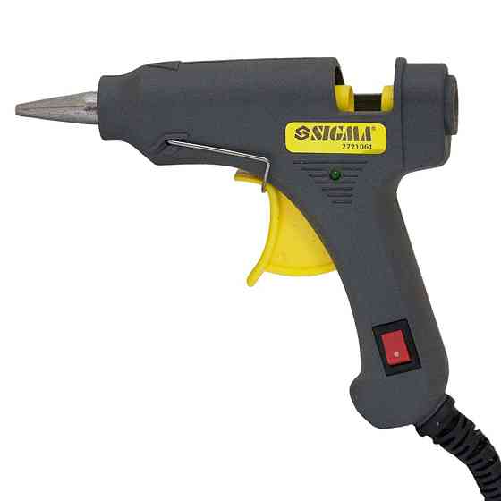 Пістолет термоклейовий з вимикачем Ø 8 мм 20 Вт SIGMA (2721061) Київ