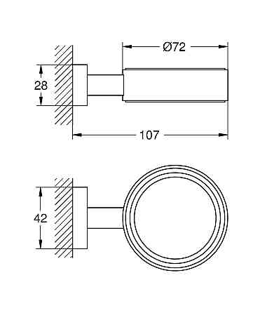 Держатель для аксессуаров Grohe Essentials Cube New (40508001) Киев