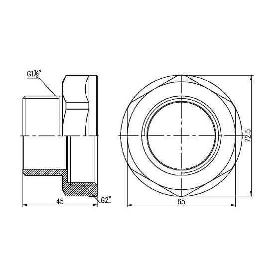 Перехід Thermo Alliance Forte 2" 1/2 ВН SF3605040 Київ