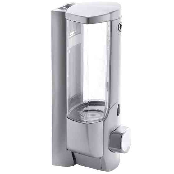 Дозатор для жидкого мыла настенный серый Zerix LR407 (ZX2718) Киев