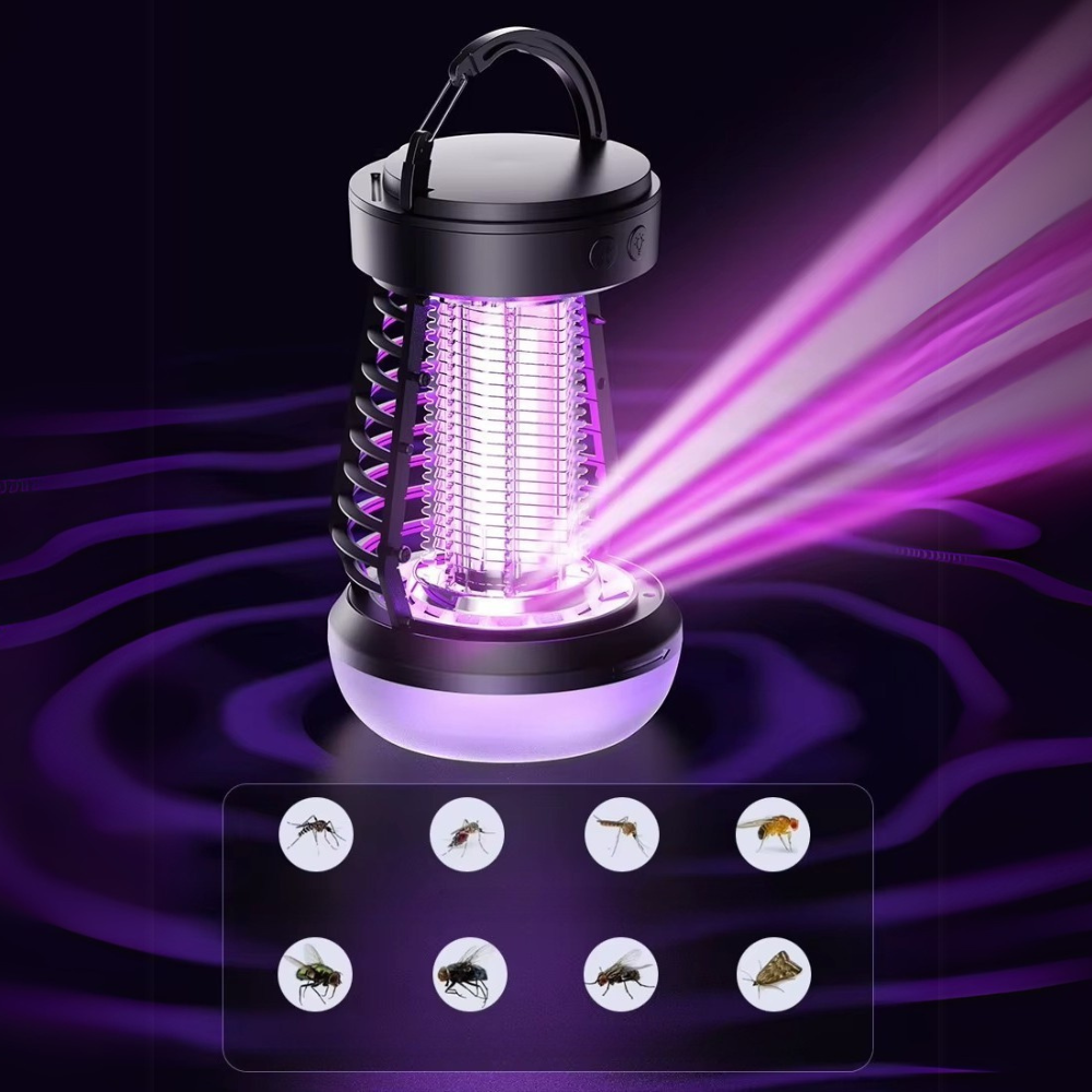 Антимоскитная лампа аккумуляторная портативная с ловушкой от насекомых,светильник уничтожитель комаров и мух Каменец-Подольский - изображение 5