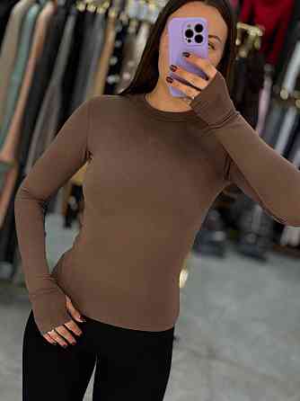 Женский базовый трикотажный лонгслив из вискозы Мокко, 42/44 Одесса