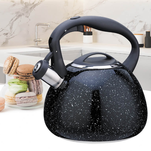 Чайник 2,5л металевий кольоровий мармур MR-1310 Maestro Житомир - фото 6