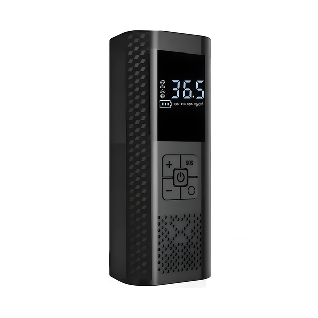 Насос аккумуляторный цифровой AIR VC-029 60W Type-C с фонариком и переходниками Винница - изображение 1