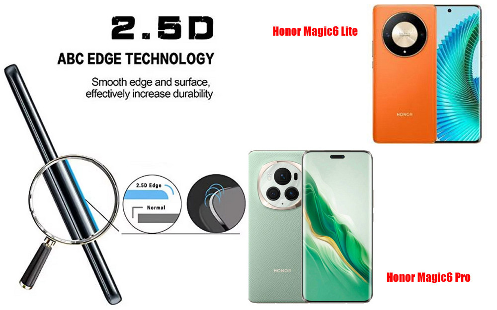 Захисне скло ArmorGlass для Honor Magic6 Lite, Honor Magic6 Pro – стійке до подряпин та ударів Київ - фото 2