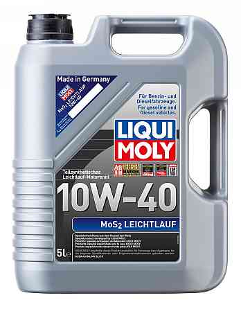 LIQUI MOLY 1931 MoS2 Leichtlauf SAE 10W-40 — Напівсинтетична моторна олива з дисульфідом молібдену MoS₂ | Потужний захист двигуна Ковель