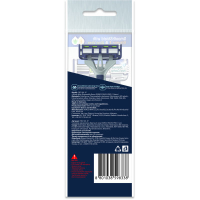 Бритва Dorco Pace 4 Pro для мужчин 4 лезвия 1 шт. (8801038598338) Винница - изображение 3