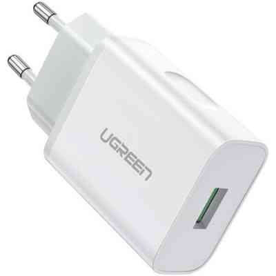 Зарядное устройство Ugreen CD122 18W USB QC 3.0 Charger (White) (10133) Винница