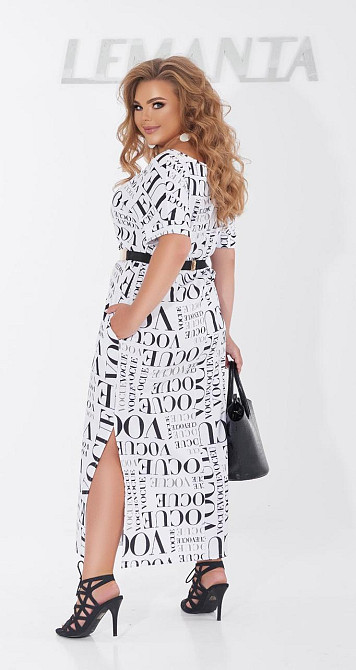 Довге плаття великого розміру з розрізами (54) Київ - фото 5