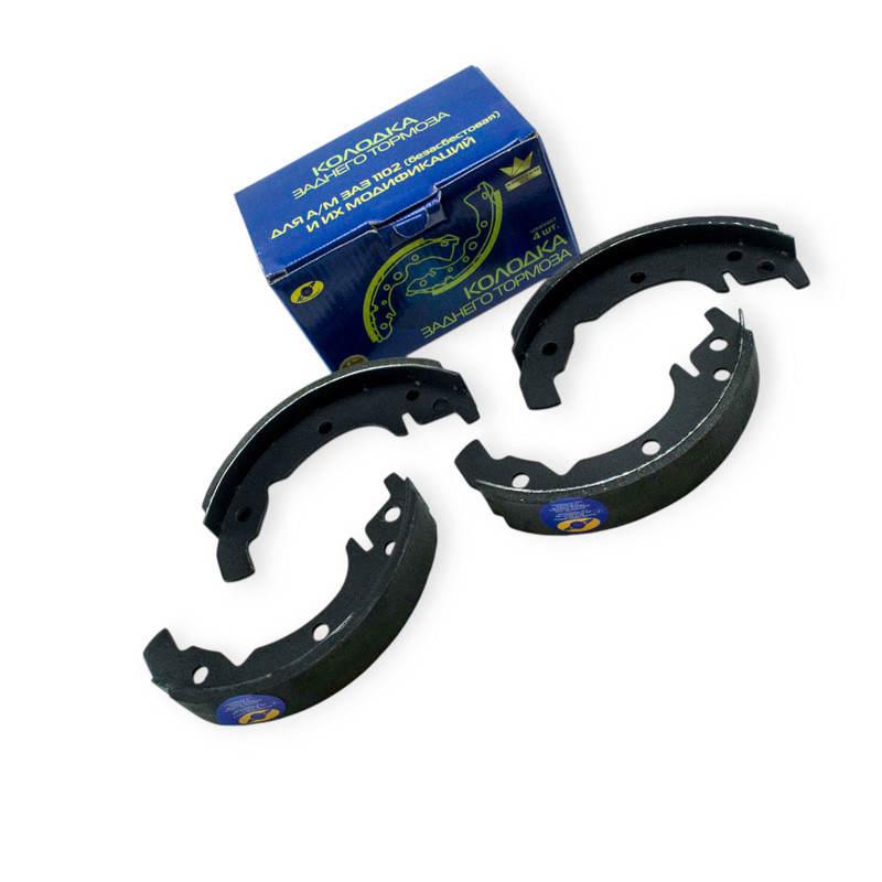 Колодки ЗАЗ 1102-1105 Таврія задні (к-кт 4 шт) гальмівні Мукачево - фото 1
