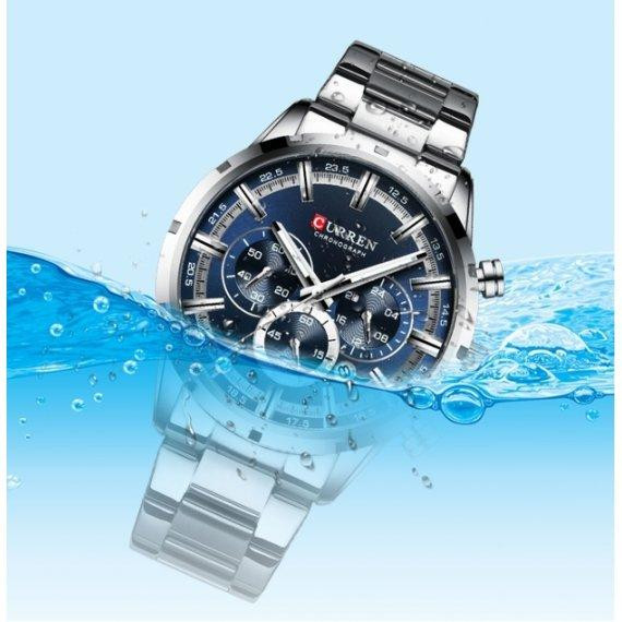 Годинник чоловічий наручний кварцовий Curren Flag Rubber Strap (2 ремінці) Київ - фото 6