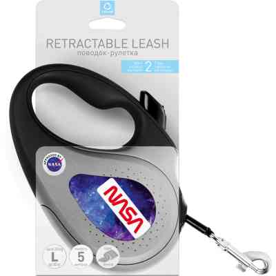 Повідок для собак WAUDOG R-leash NASA21 світловідбиваюча стрічка M 5 м (8125-0148-01) Вінниця