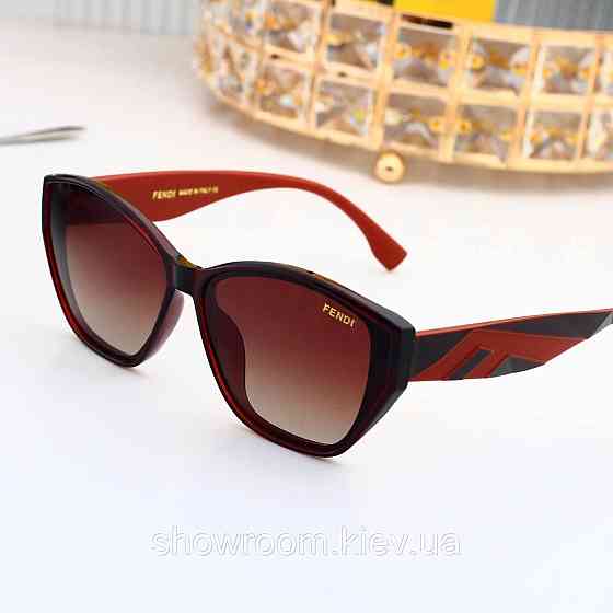Жіночі сонцезахисні окуляри з поляризацією Fendi (8817) brown Київ