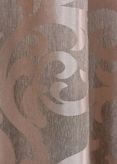 Комплект готових штор VR-Textil Жакард Вензель № 090ш Пудровий 150х290 см 2 шт (33-0446) Київ - фото 8